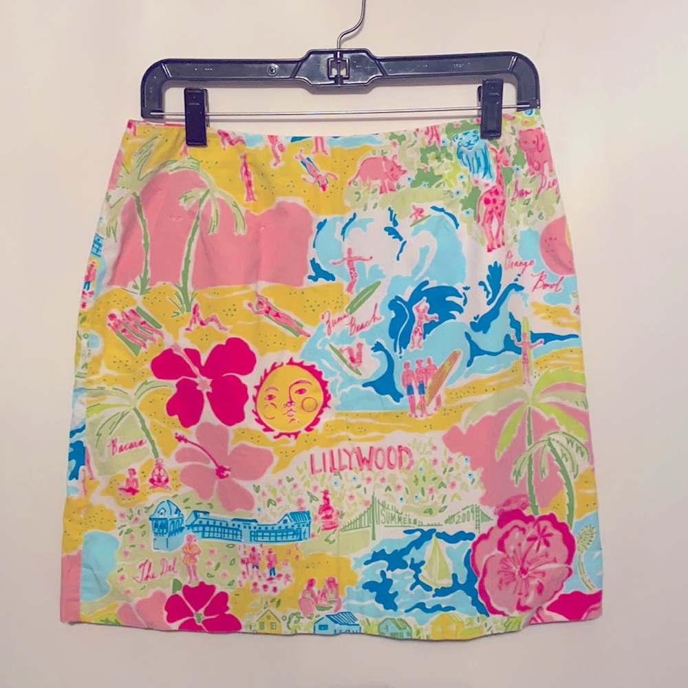 Lilly Pulitzer Skirt - California Theme Print